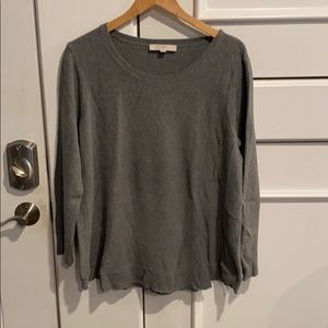 Ann Taylor Loft Grey Sweater
